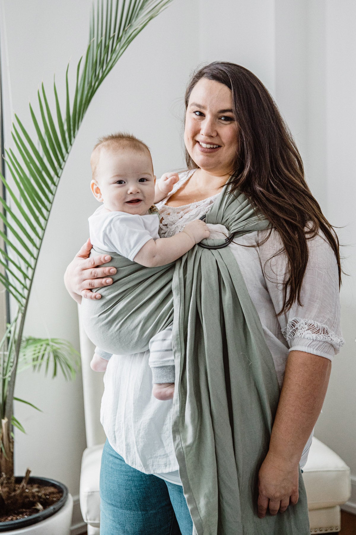 Ring Sling - Sage Green Long